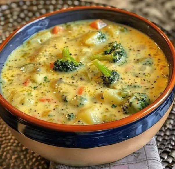 Crock Pot Potato Broccoli Cheddar Soup — Slow Comfort, Big Flavor